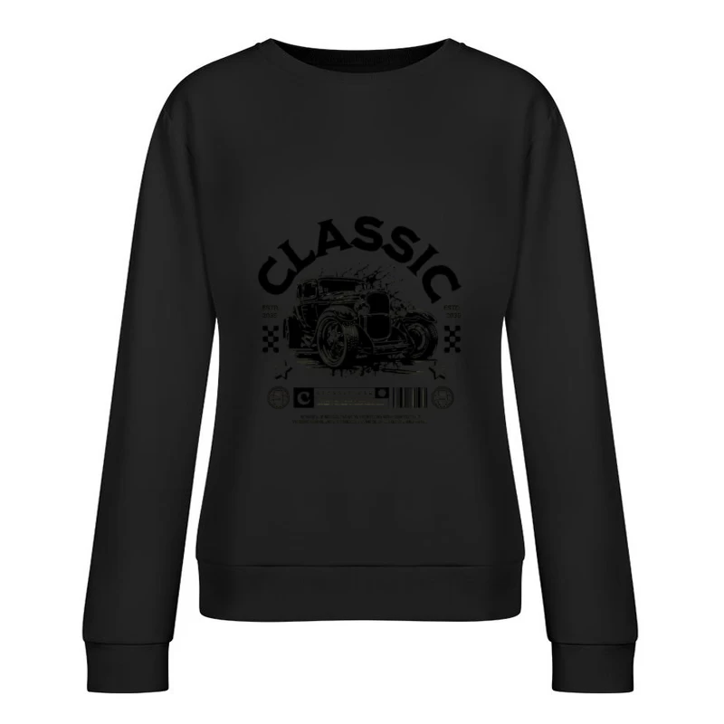 Klassisches Auto-Design mit Retro-Stil Damen Pullover Sweatshirt