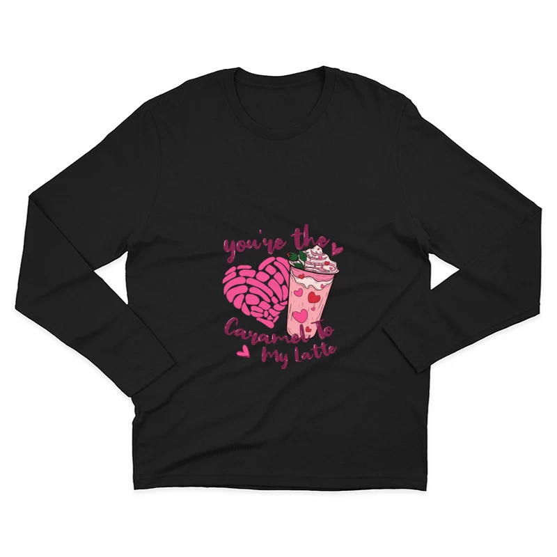 Charmante Liebesbotschaft für Kaffee-Liebhaber Herren Langarm T-Shirt