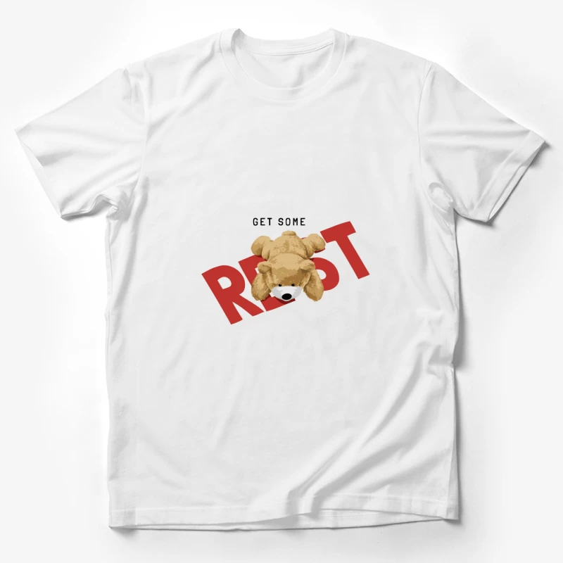 Teddybär auf REST Schriftzug Herren T-Shirt