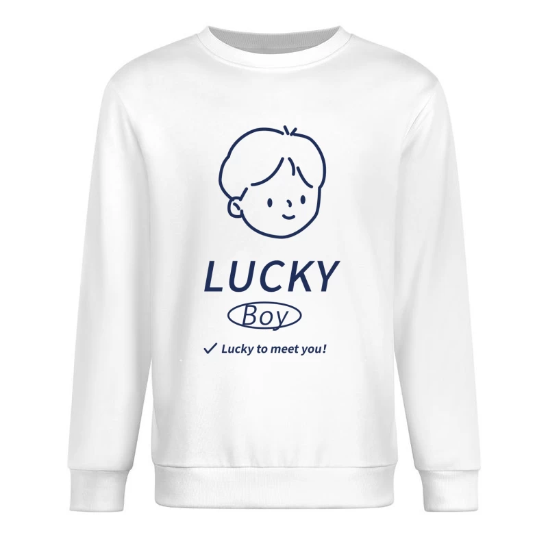 Glücklicher Junge Design Herren Pullover Sweatshirt