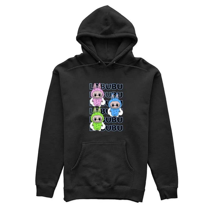 Sourires colorés des personnages LiBubu Femme Sweat à capuche
