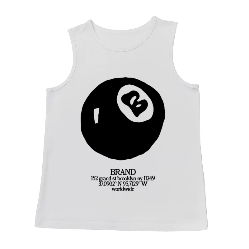 Markenlogo mit Standortdetails Herren Tanktops