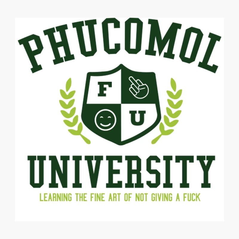 PHUCOMOL UNIVERSITY Throw Pillow