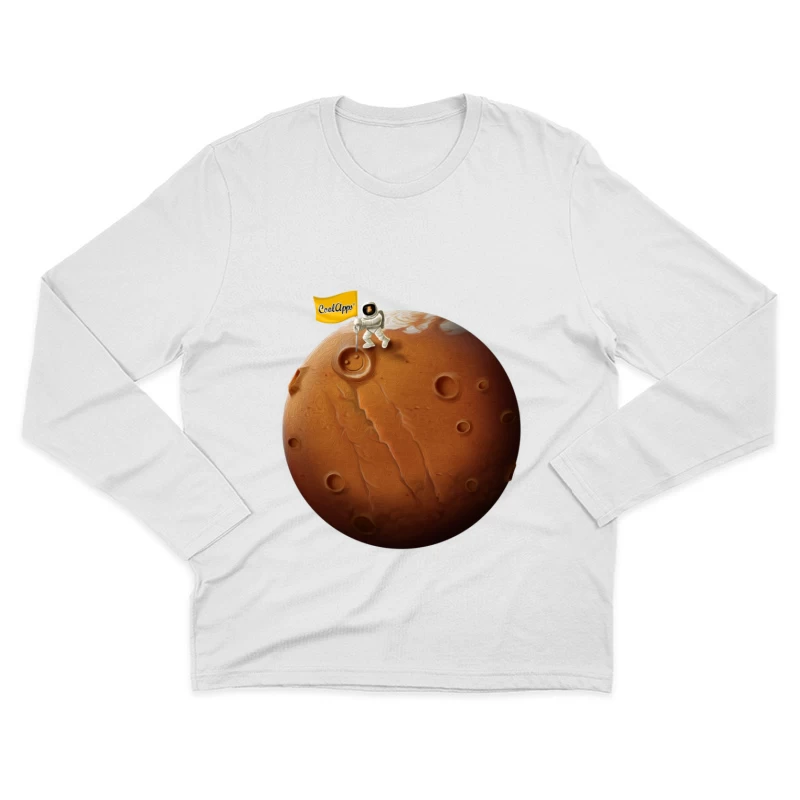 Astronauten auf dem roten Planeten Herren Langarm T-Shirt