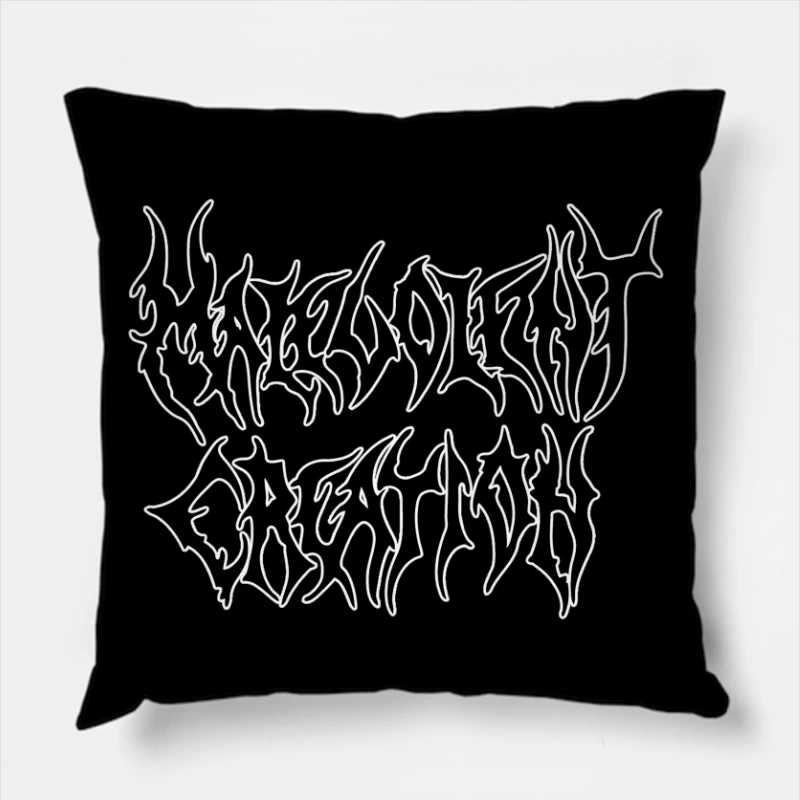 Malevolent Creation Logo Throw Pillow