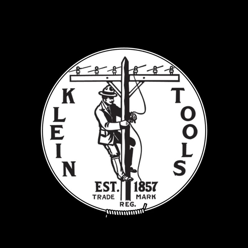 Klein Tools Vintage Lineman Logo Est. 1857 Tapestry