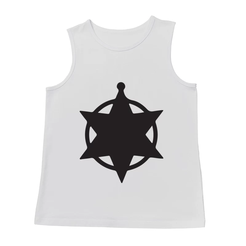 Étoile nautique noire Homme Débardeur