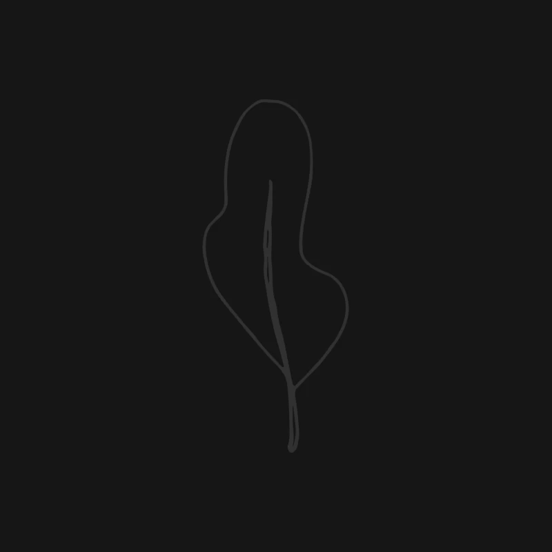 Silhouette Abstraite à Ligne Unique Femme T-Shirt