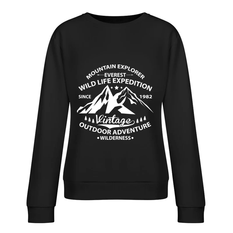 Vintage Bergabenteuer seit 1982 Damen Pullover Sweatshirt