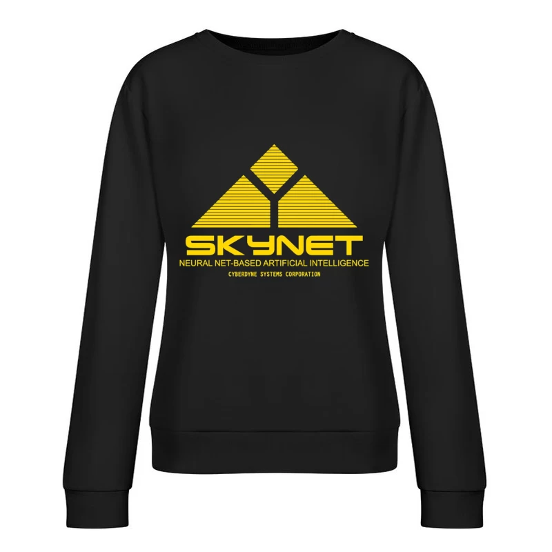 Skynet Corporate Logo - Cyberdyne Systems AI Technology Female Pullover Sweatshirt