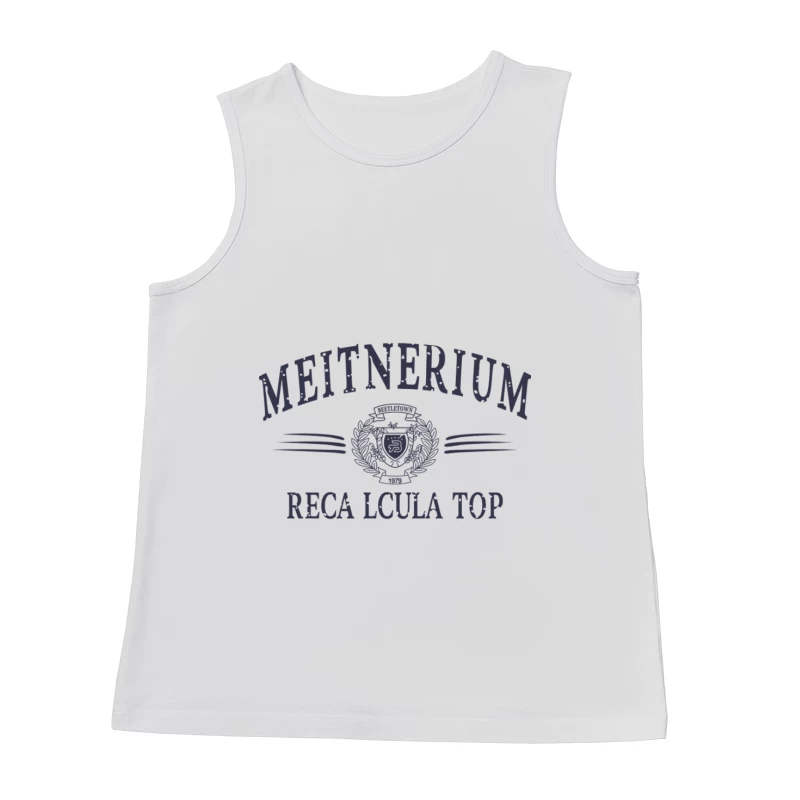 Meitnerium Design mit Emblem Herren Tanktops