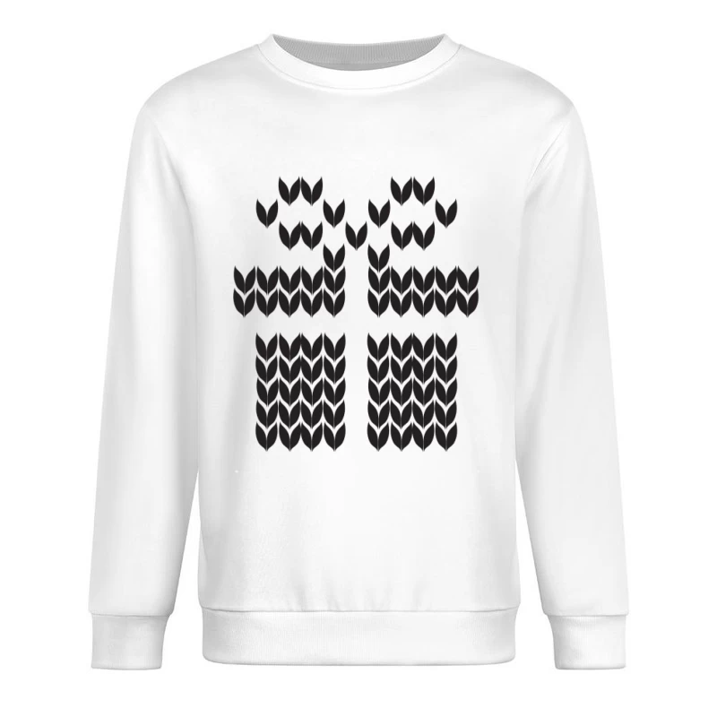 Motif de feuilles symétriques Homme Sweat-shirt à enfiler