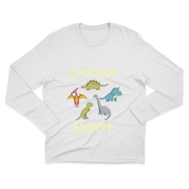 Design mignon de dinosaures Homme Manches Longues T-Shirt