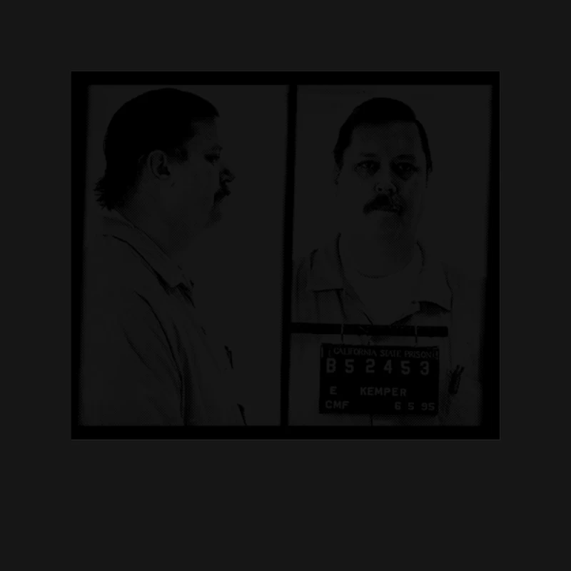 Ed Kemper Mugshot  Retro Aesthetic 80s Style Design Mouse Pad