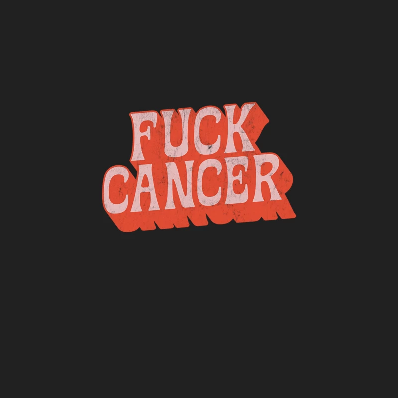Fuck Cancer  Retro Style Typography Design Bucket Hat