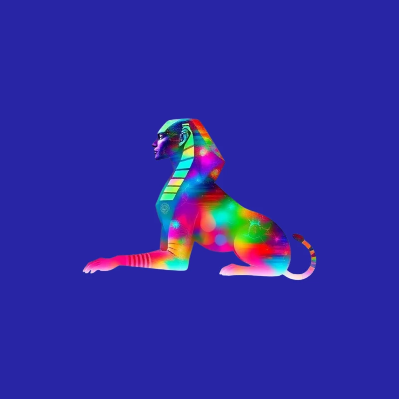 Colorful Abstract Sphinx Art Male Tank Top