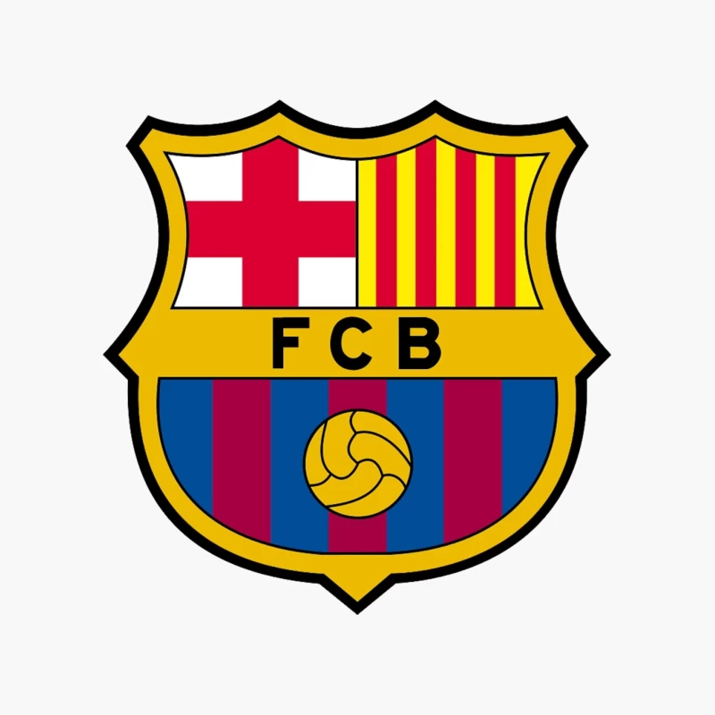 FC Barcelona: Iconic Soccer Club Crest with Catalan Heritage Cotton Tote Bag