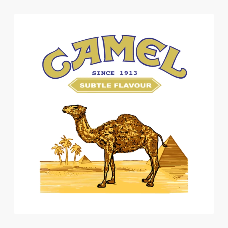 Vintage Camel Cigarettes Logo with Desert Scene Pin