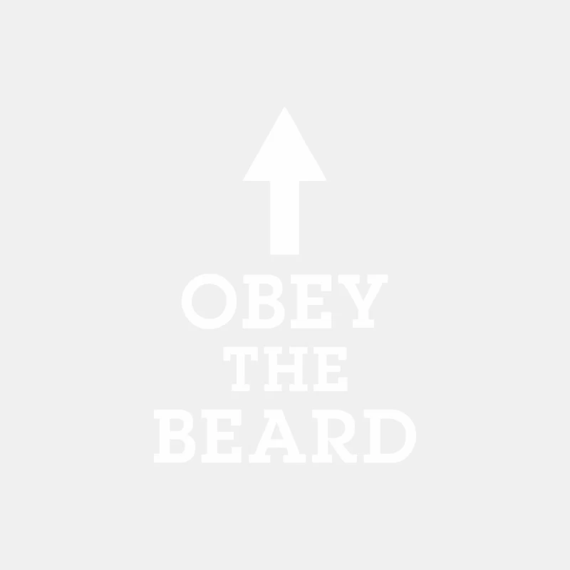 Obey The Beard Funny Male Tank Top