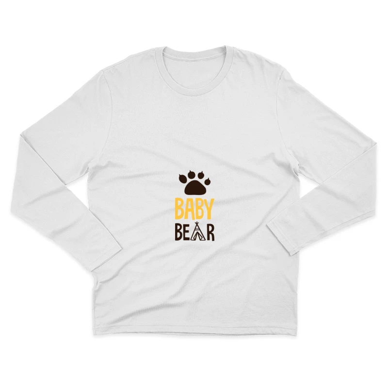 Logo Baby Bear avec empreinte de patte Homme Manches Longues T-Shirt
