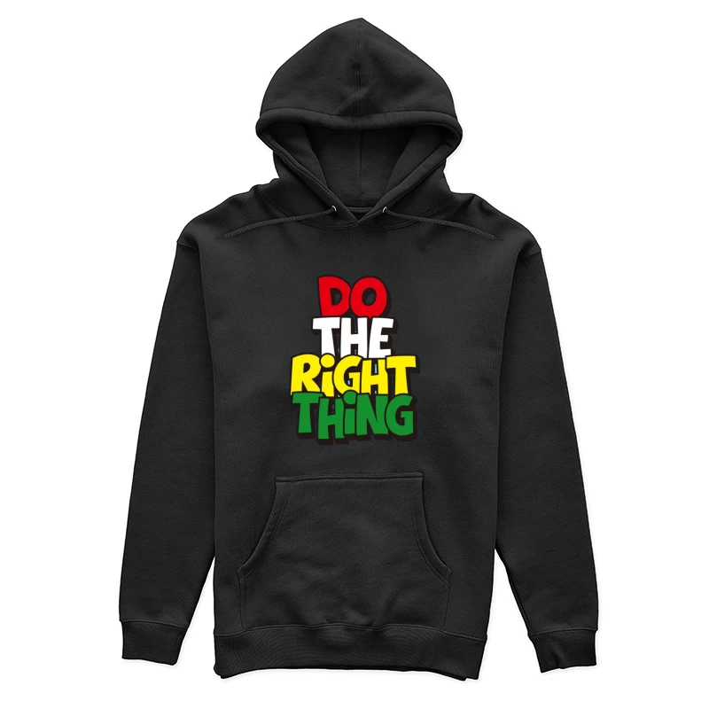 Do The Right Thing Slogan Design Damen Pullover Hoodie