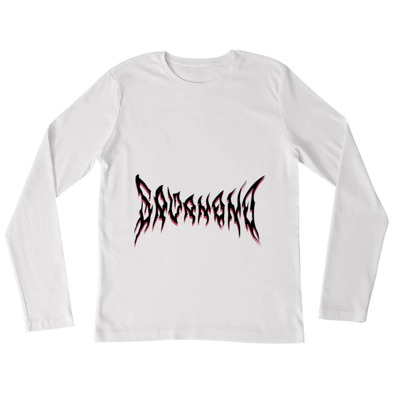 Komplexes Tribal-Design Damen Langarm T-Shirt