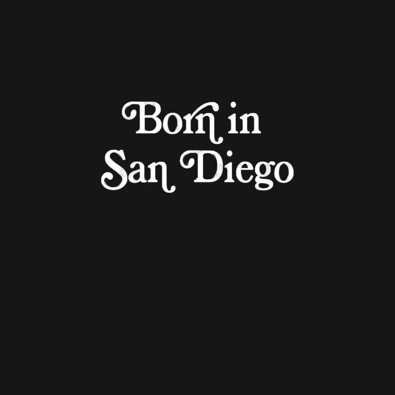 Born In San Diego -  Typography Design Desk Mat