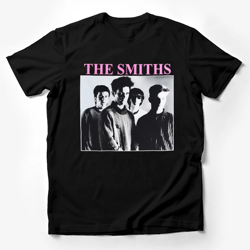 The Smiths Classic Black and White Band Album Cover from the 1980s Male T-Shirt