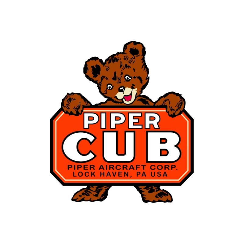 WWII Vintage Piper Cub Pin