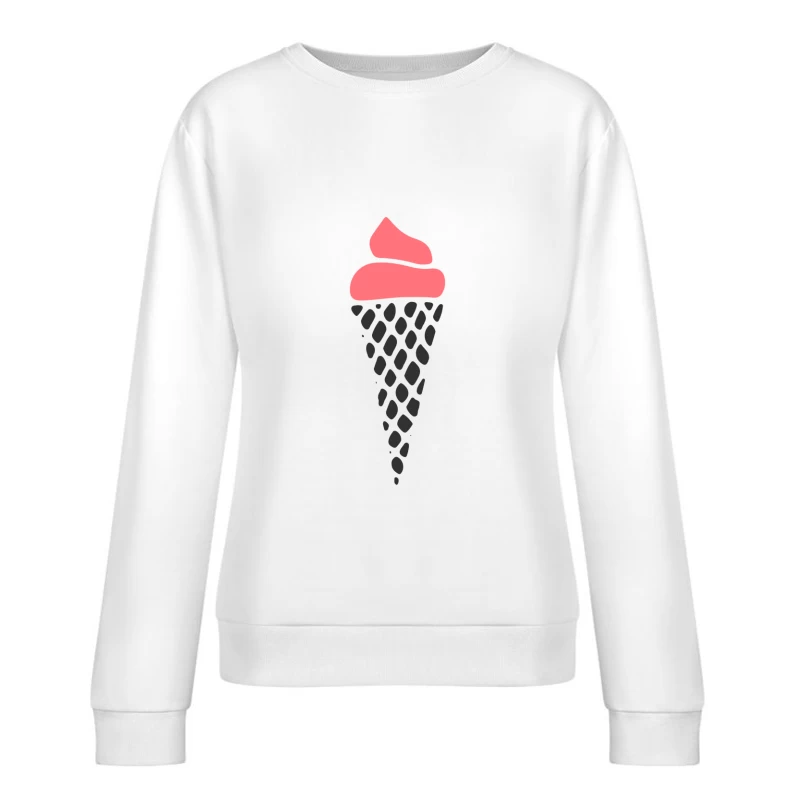 Glace en cône stylisé Femme Sweat-shirt à enfiler