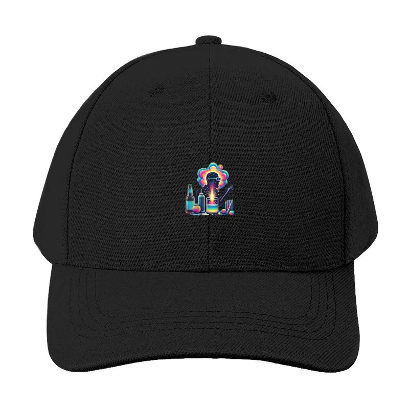 Colorful Mind: Creative Science and Imagination Illustration Baseball Cap