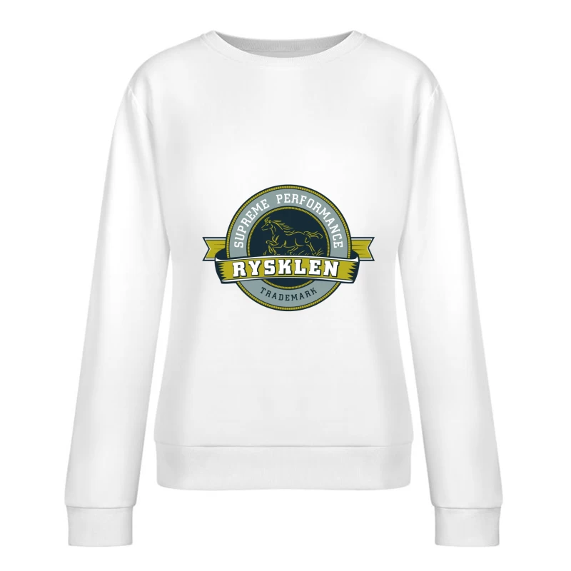 Étiquette de performance suprême avec cheval Femme Sweat-shirt à enfiler