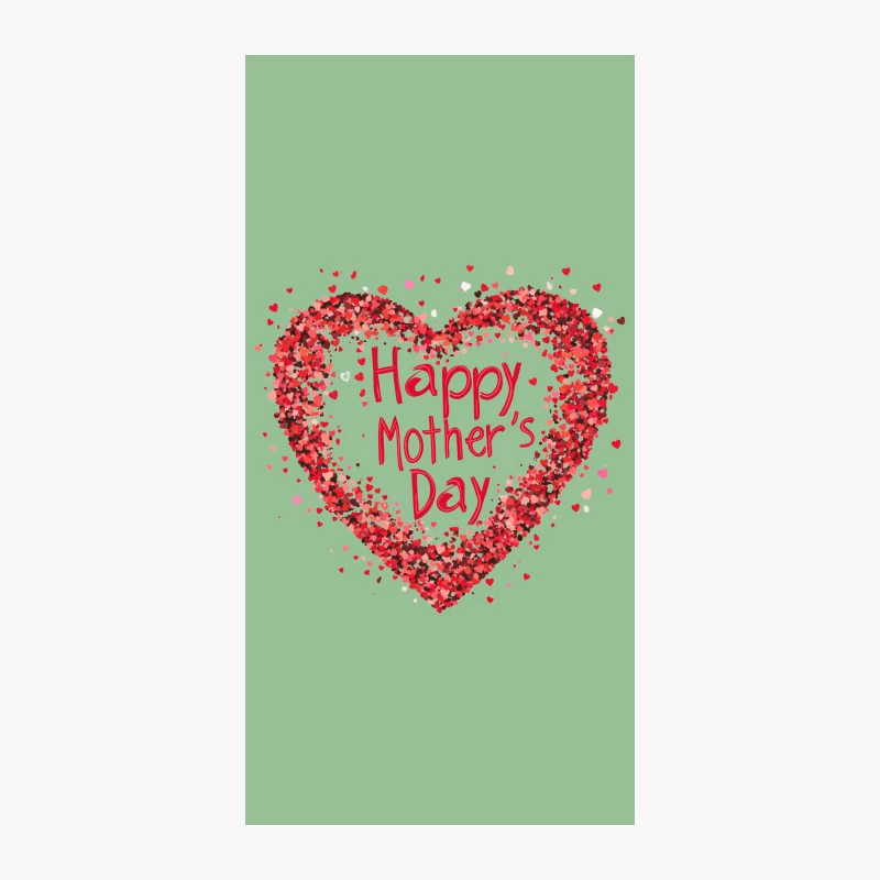 Heartfelt Mother's Day Greeting Card Design iPhone Case