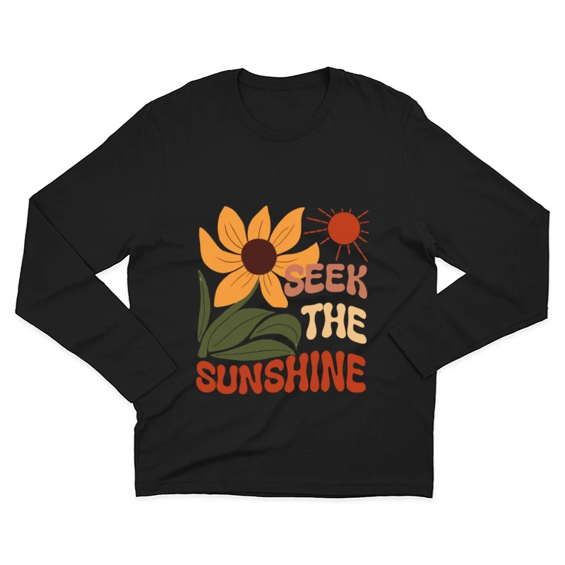 Suche den Sonnenschein Herren Langarm T-Shirt
