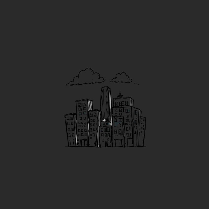 Cityscape at Night Baseball Cap