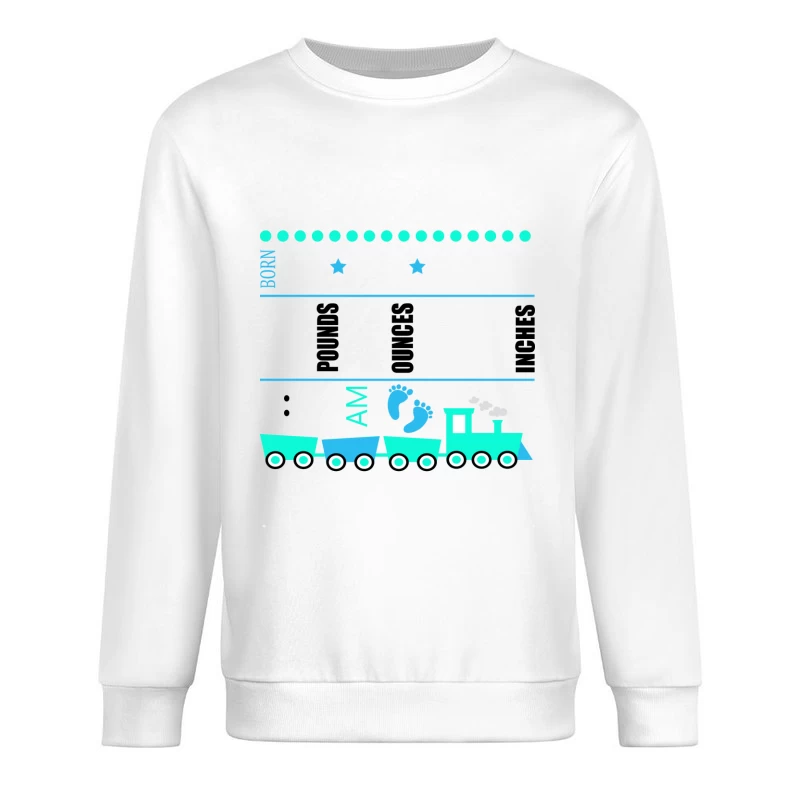 Annonce de naissance avec train Homme Sweat-shirt à enfiler