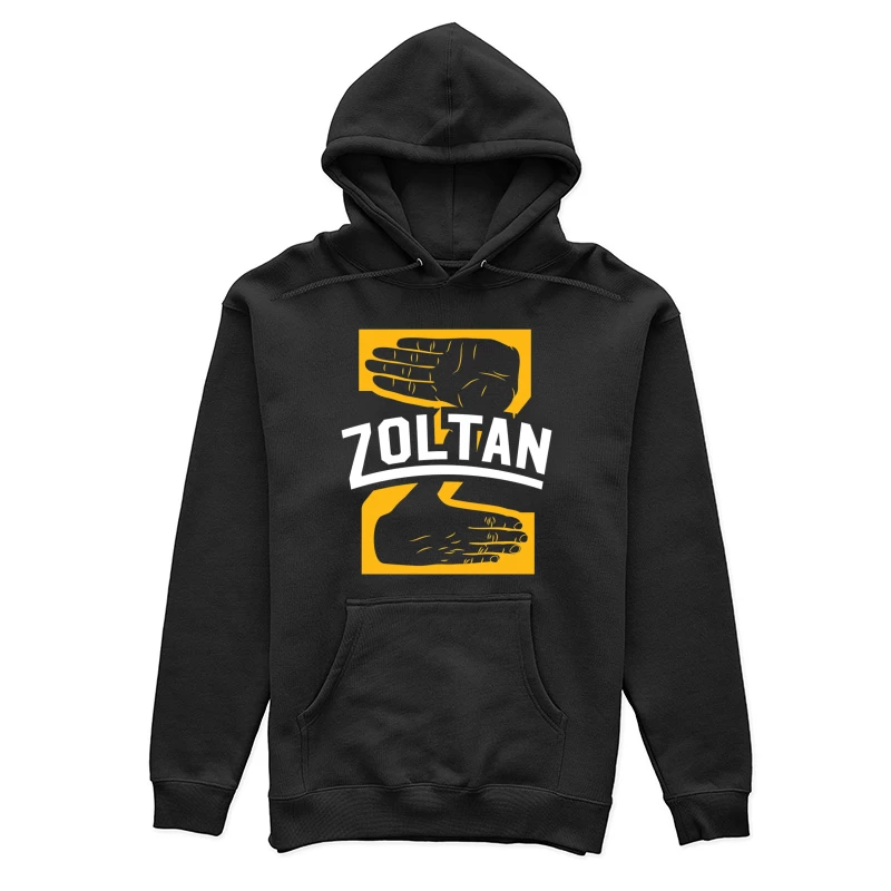 Zoltan Mystical Hand Reading Logo Design in Yellow and White Female Pullover Hoodie