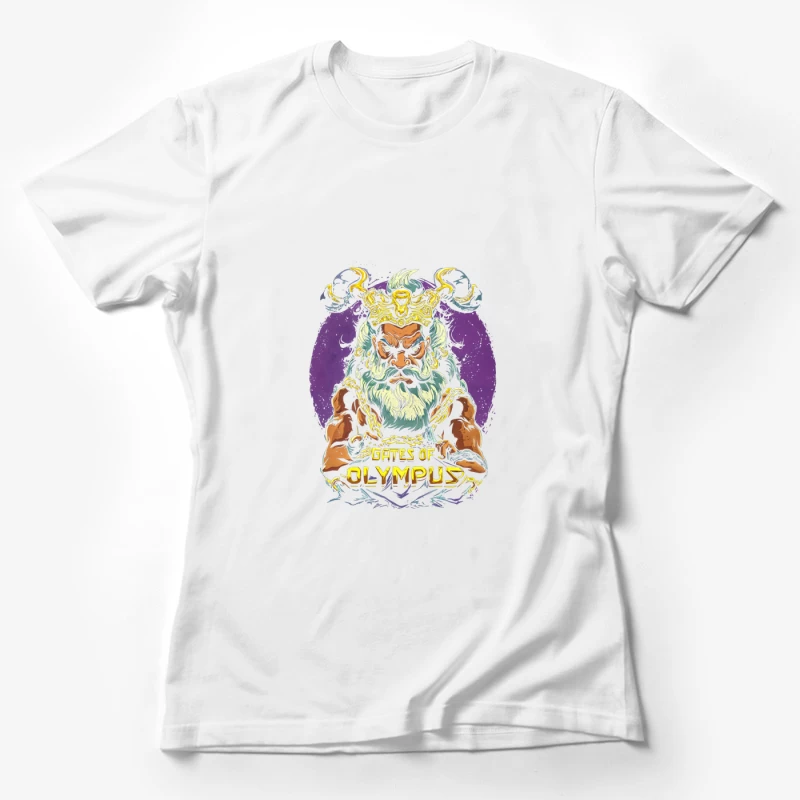 Mythological Illustration of Zeus from Greek Mythology Female T-Shirt