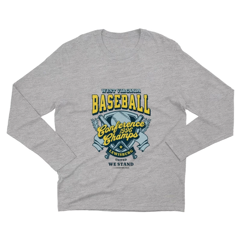 West Virginia Baseball Champions de Conférence 1996 Homme Manches Longues T-Shirt