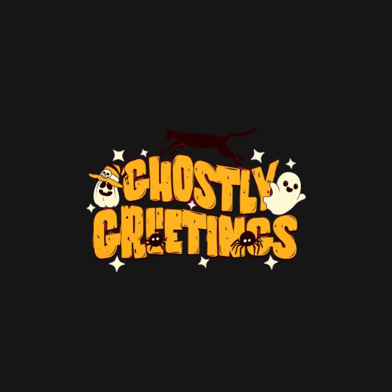 Salutations Fantomatiques avec Design d'Halloween Femme Manches Longues T-Shirt