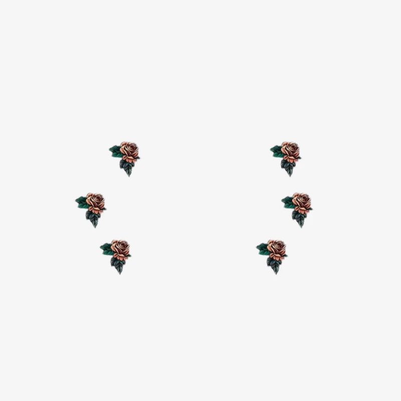 Motif floral de roses Homme Sweat-shirt à enfiler