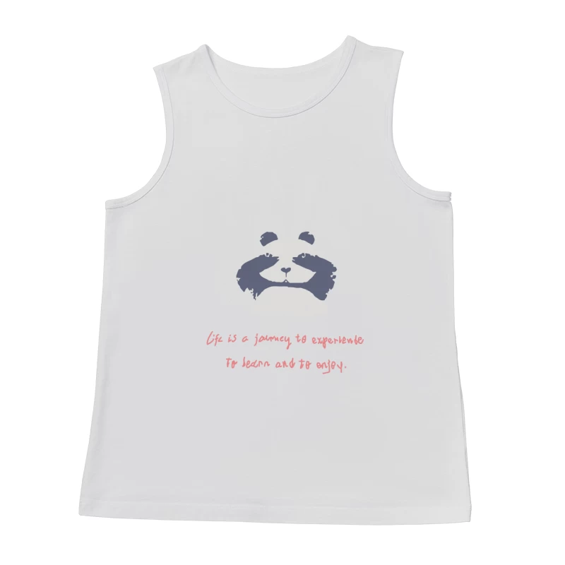 Panda-Grafik mit lebensbejahendem Zitat Herren Tanktops