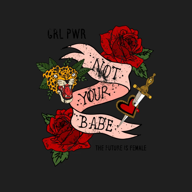 Tatouage d'art classique avec rose et léopard Homme Débardeur