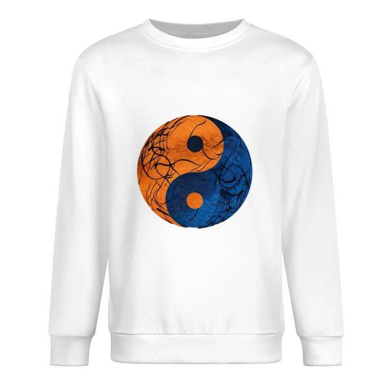 Symbole Yin Yang avec motifs Homme Sweat-shirt à enfiler