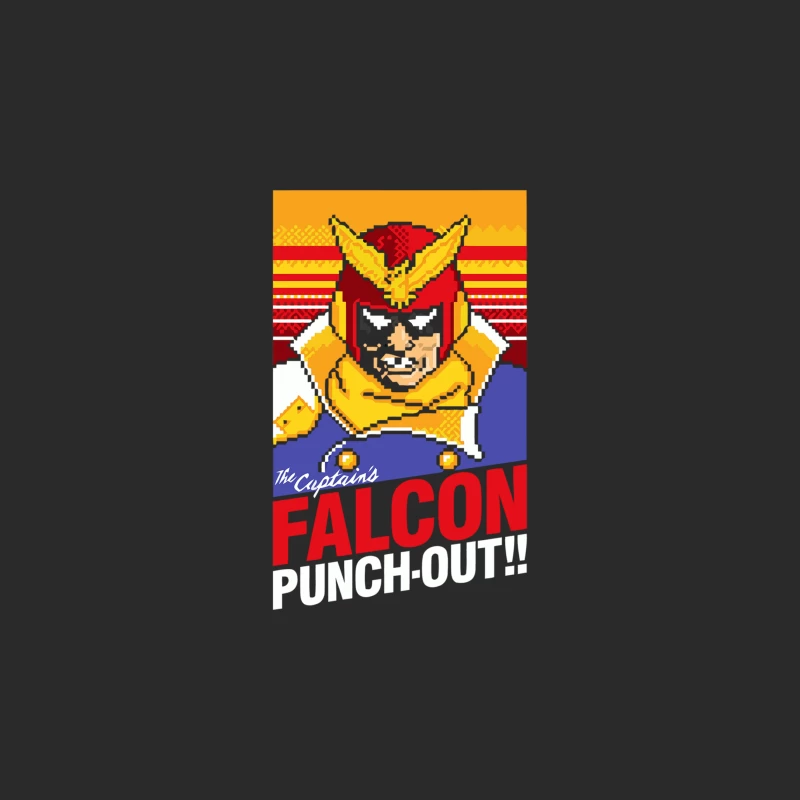 Retro Pixel Art: The Captain's Falcon Superhero Poster Baseball Cap