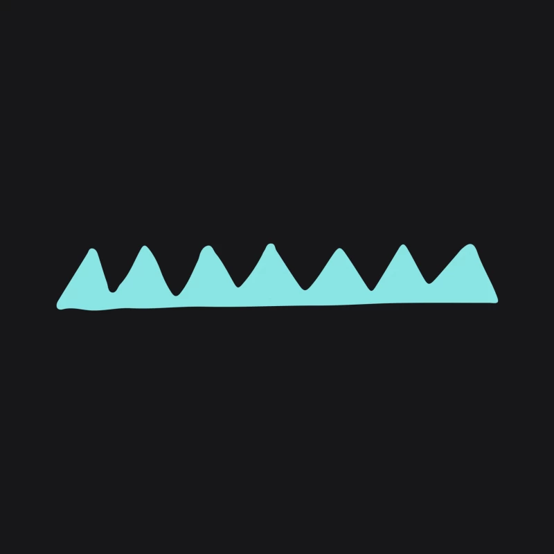 Silhouette de Montagne Turquoise Femme Sweat à capuche