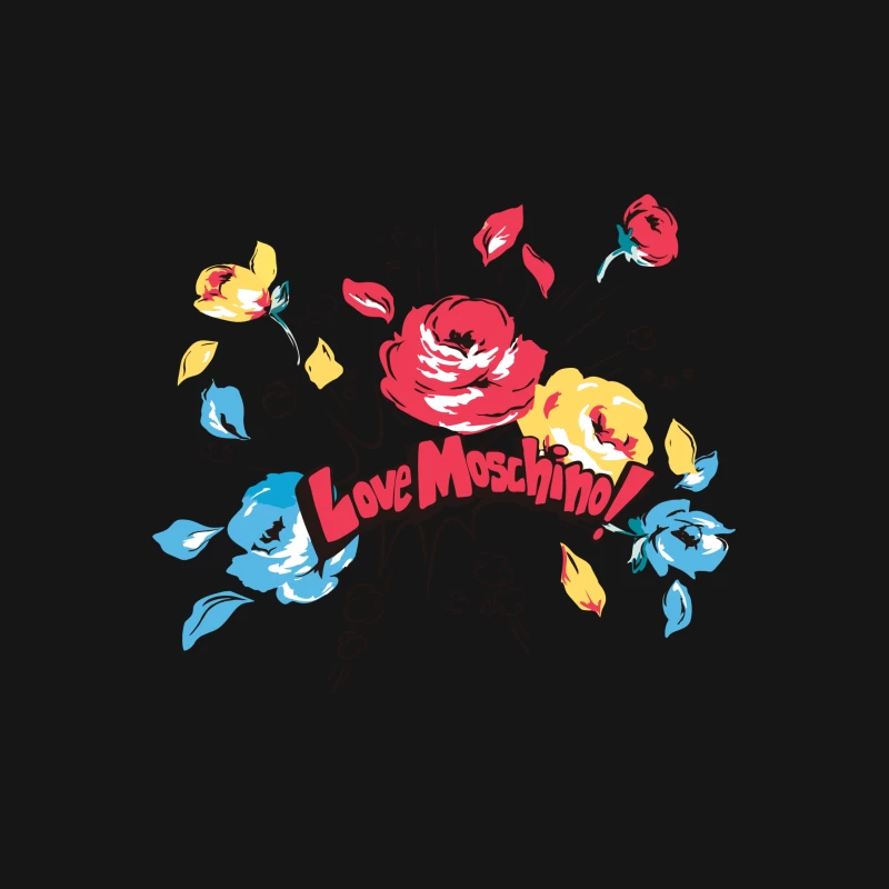 Blumendesign von Love Moschino Herren T-Shirt