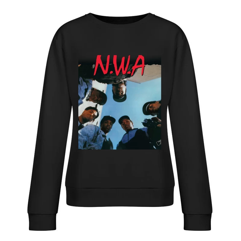 N.W.A Group Circle Low-Angle Photo Against Blue Sky Female Pullover Sweatshirt