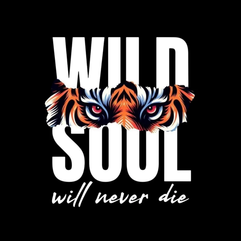 Wild Soul Inspiration with Tiger Art Throw Pillow