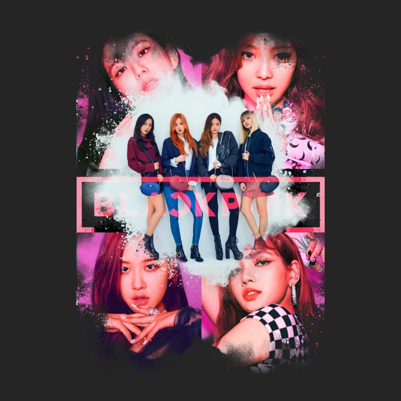 Vibrant K-pop Girl Group Fashion and Performance Showcase Male Pullover Sweatshirt